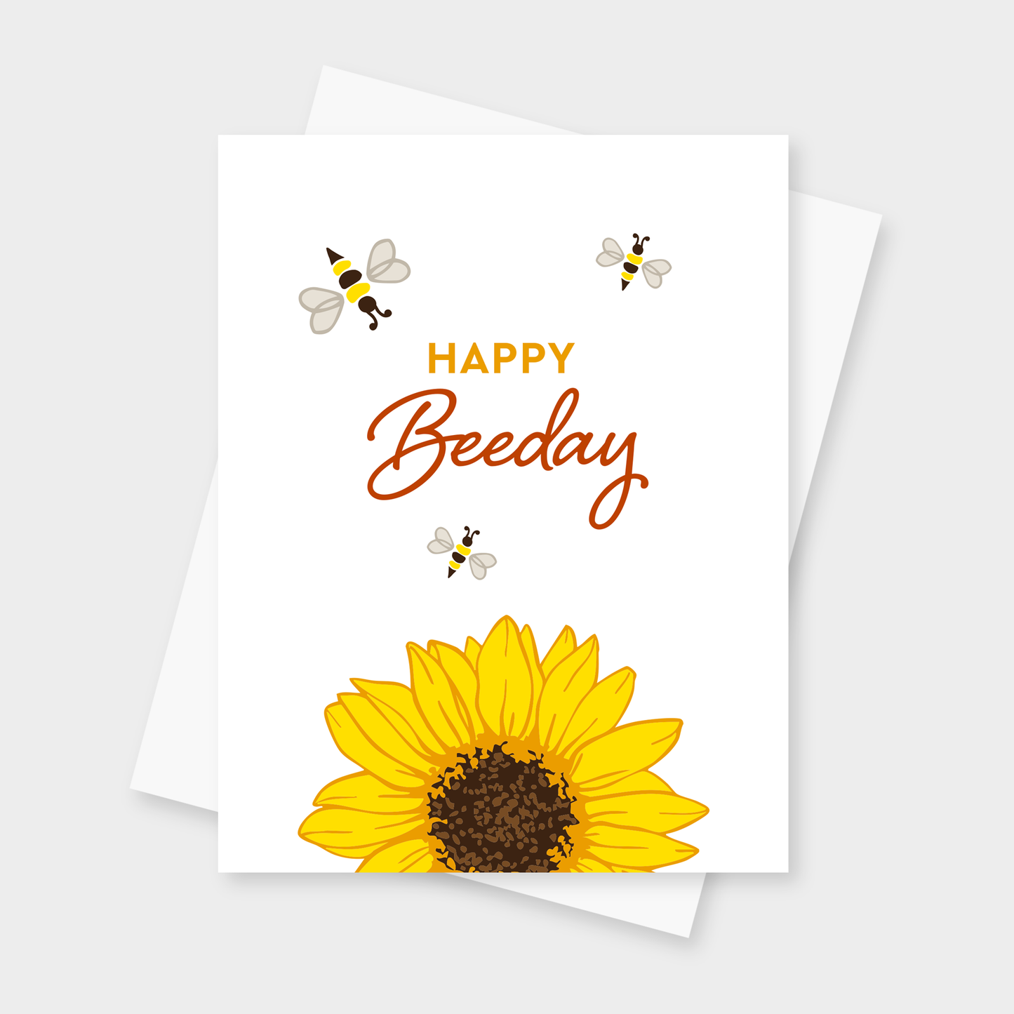 Happy Beeday Sunflower Card