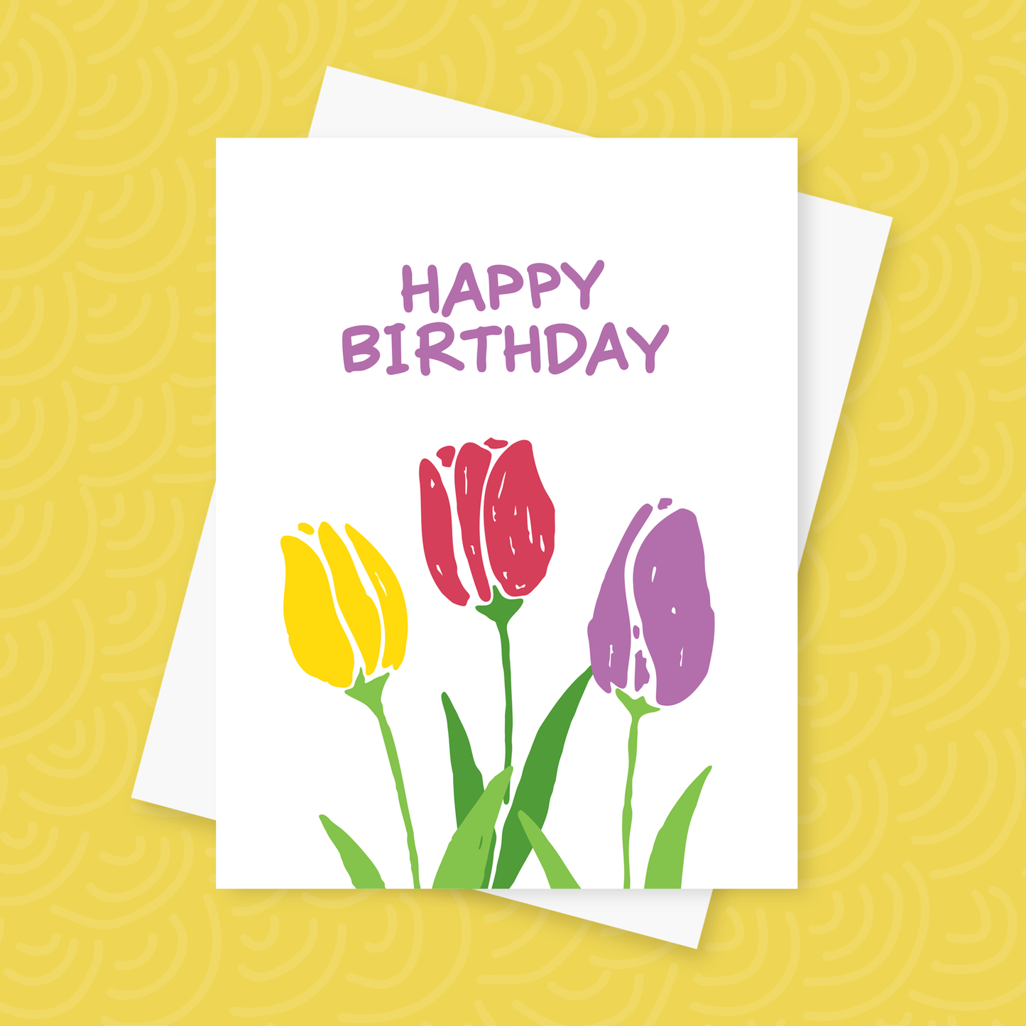 Tulip Birthday Card