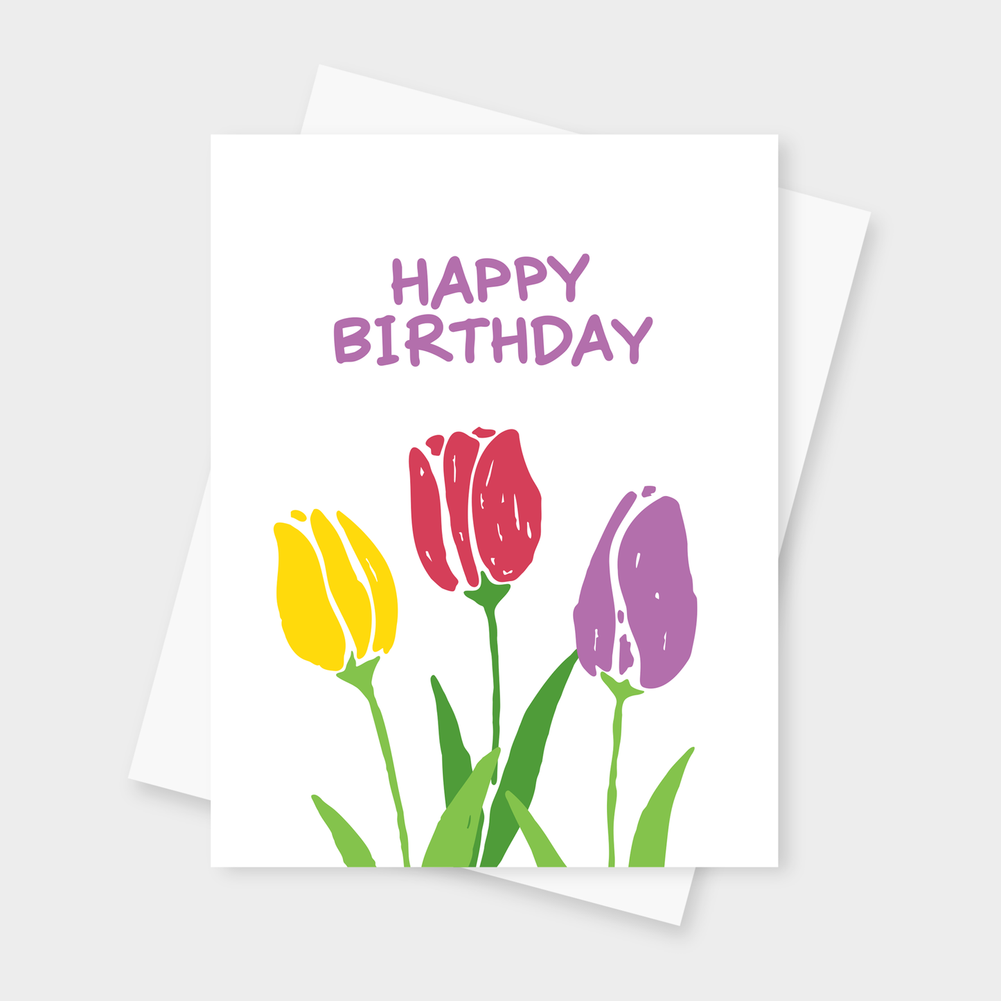 Tulip Birthday Card