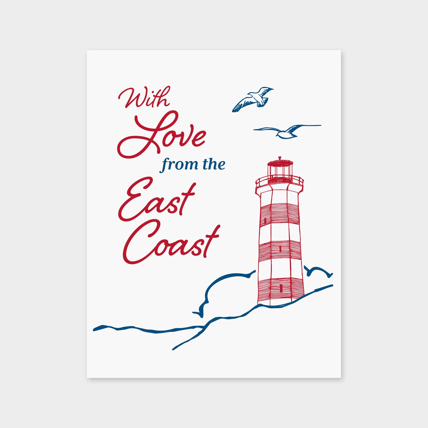 Love from the East Coast Card (Set of 5)