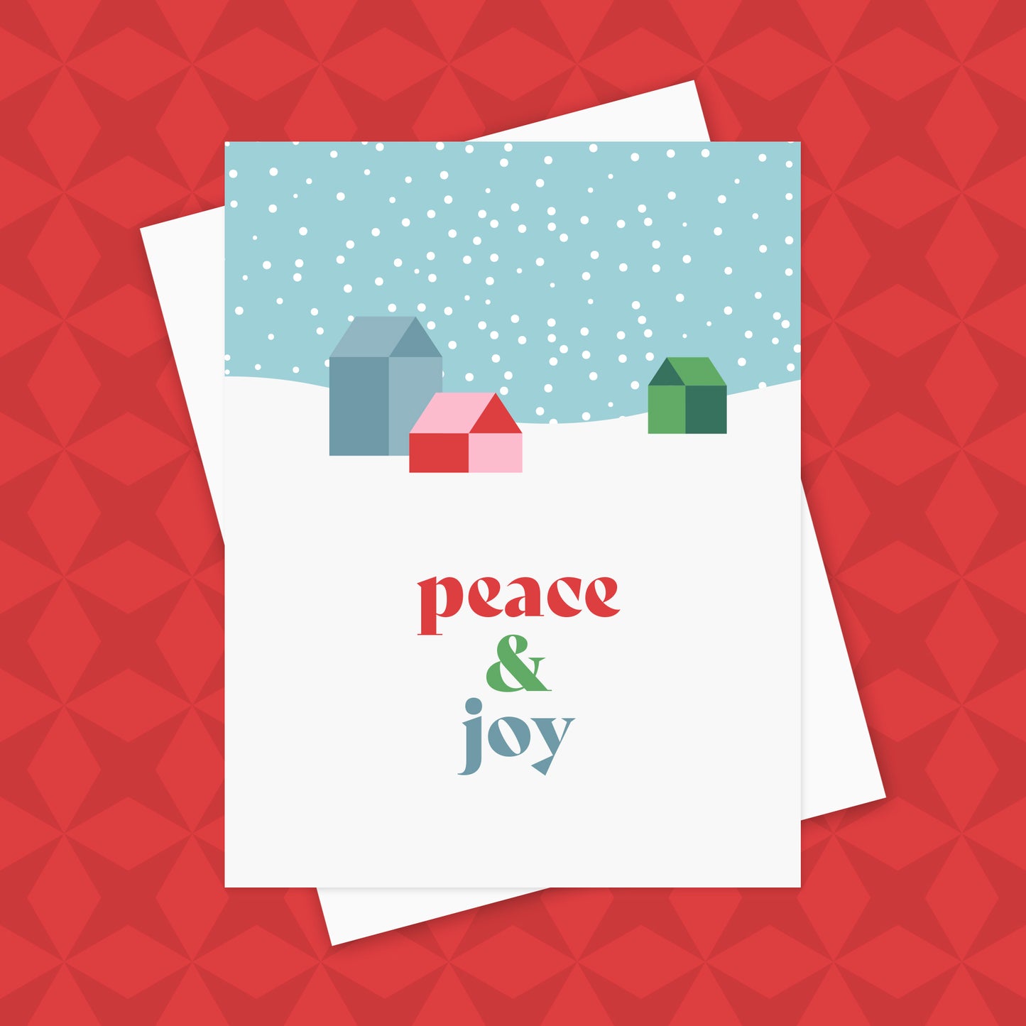Peace & Joy Village Card (Set of 5)
