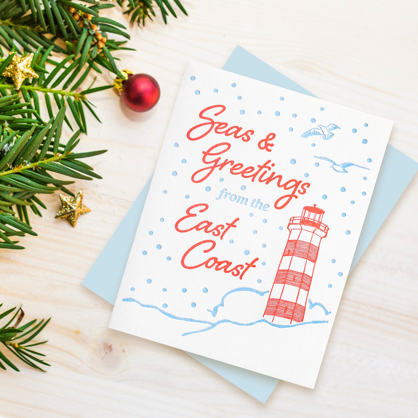 Seas & Greetings Letterpress Card (Set of 5)