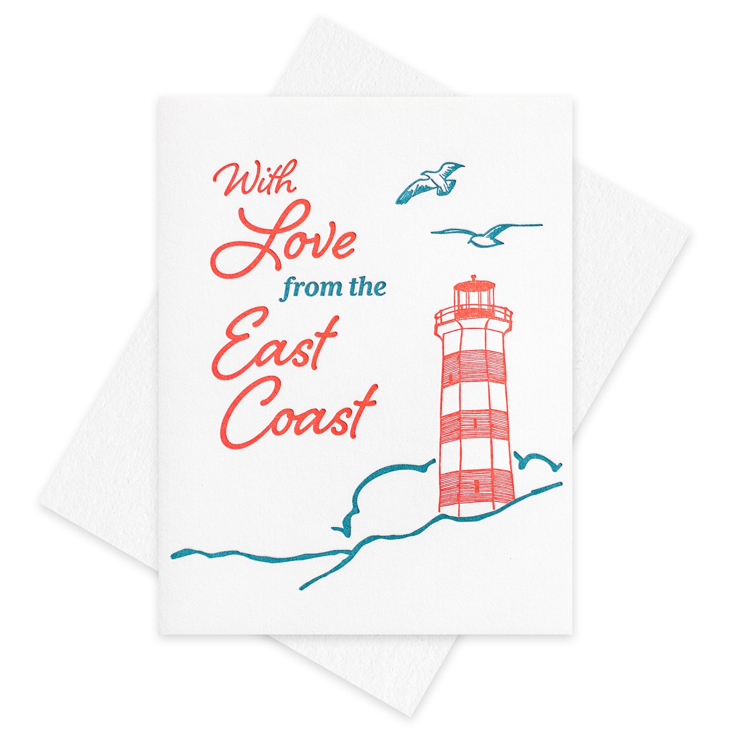 Love from the East Coast Letterpress Card