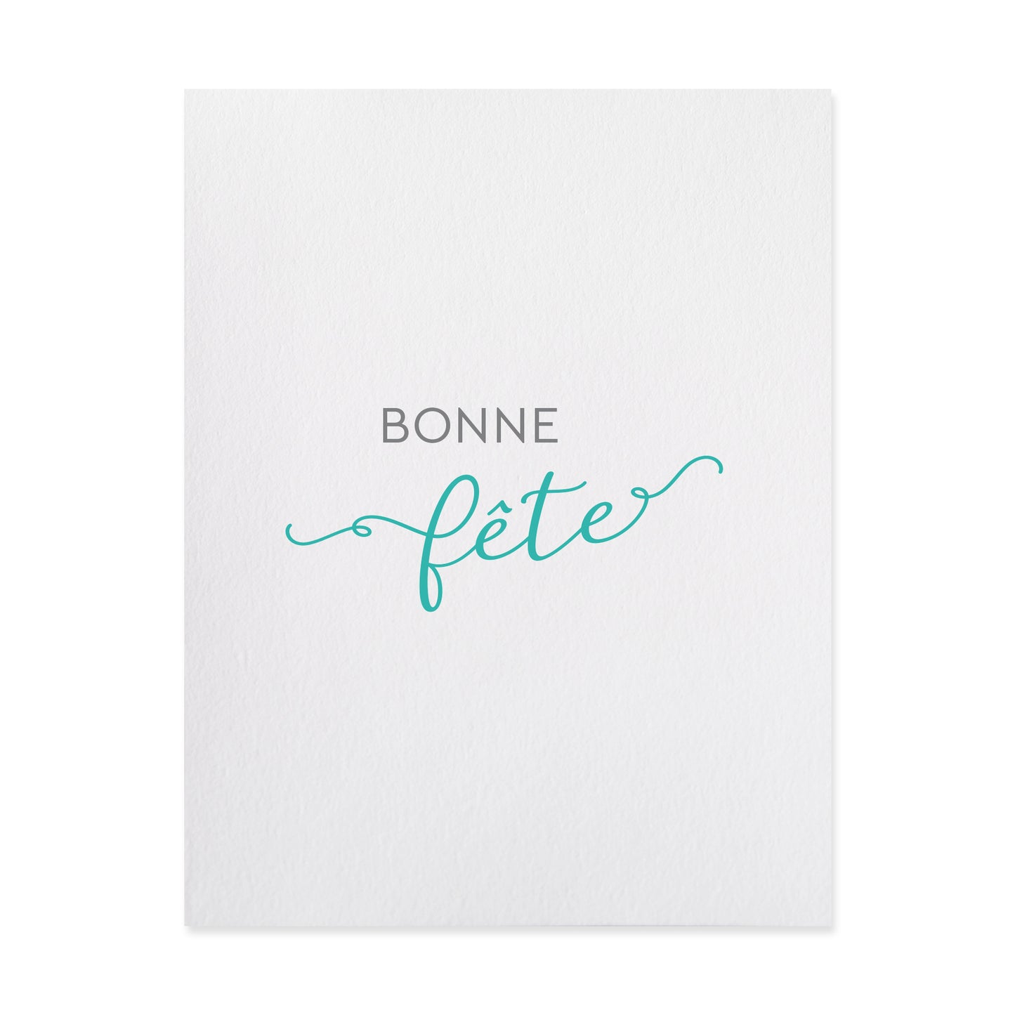 French Birthday Letterpress Card