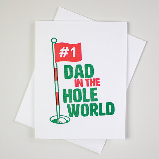 Golf Father's Day Letterpress Card