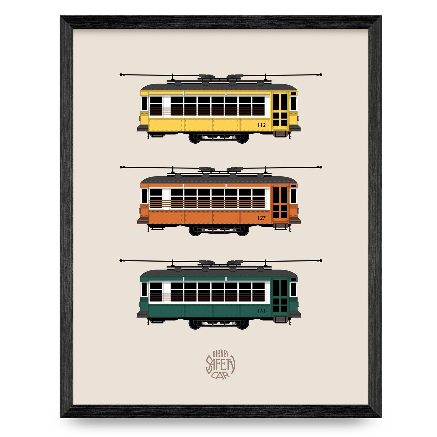 Birney Streetcar 11x14 Print