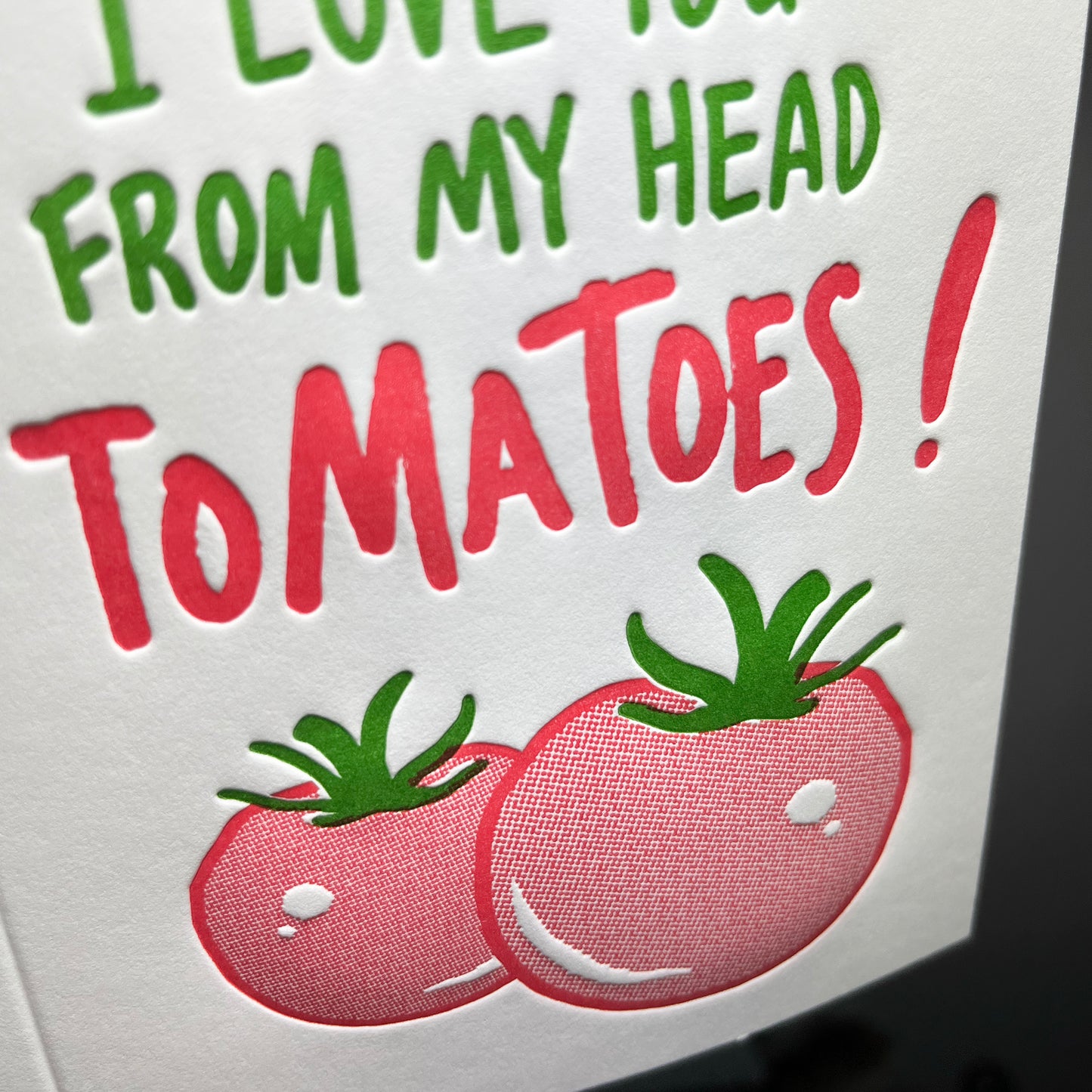 Tomato Love Letterpress Card