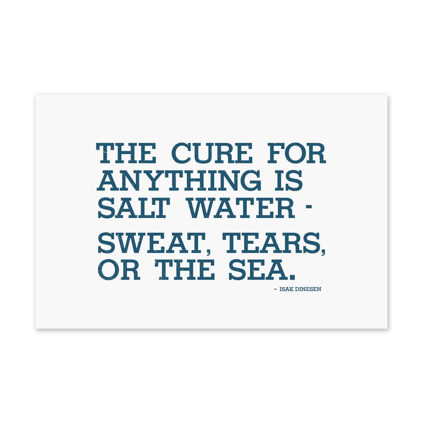 Salt Water Quote Postcard