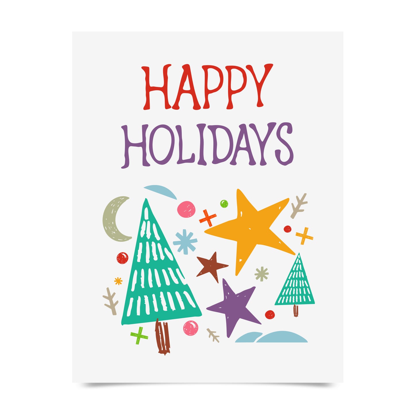 Festive Shapes Holiday Card