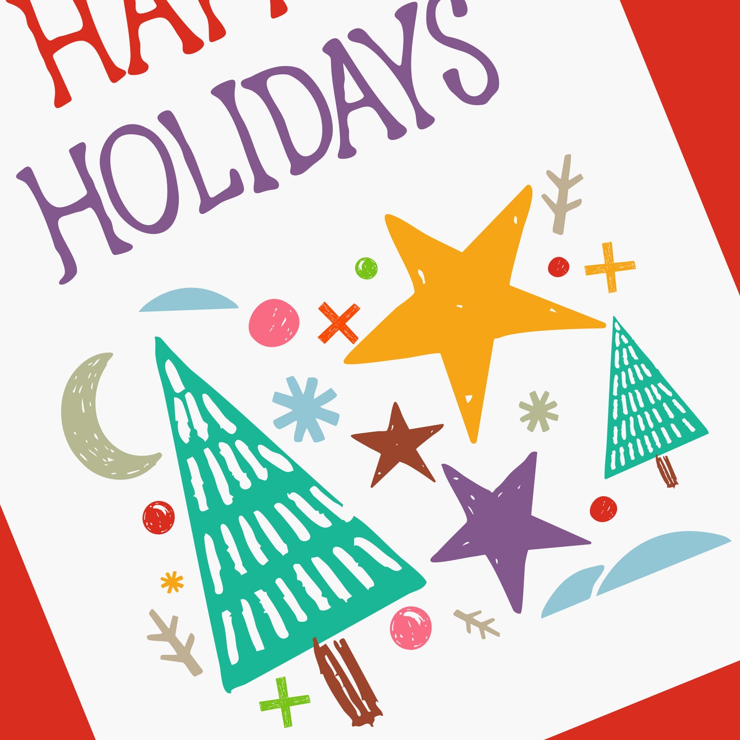 Festive Shapes Holiday Card