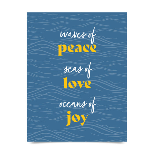 Waves of Peace Card