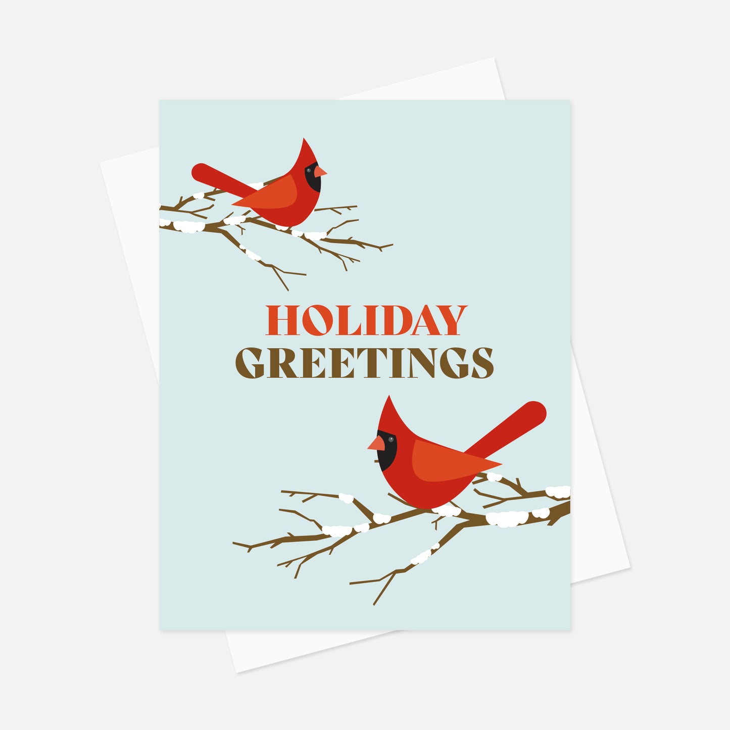 Holiday Greetings Cardinals Card (Set of 5)