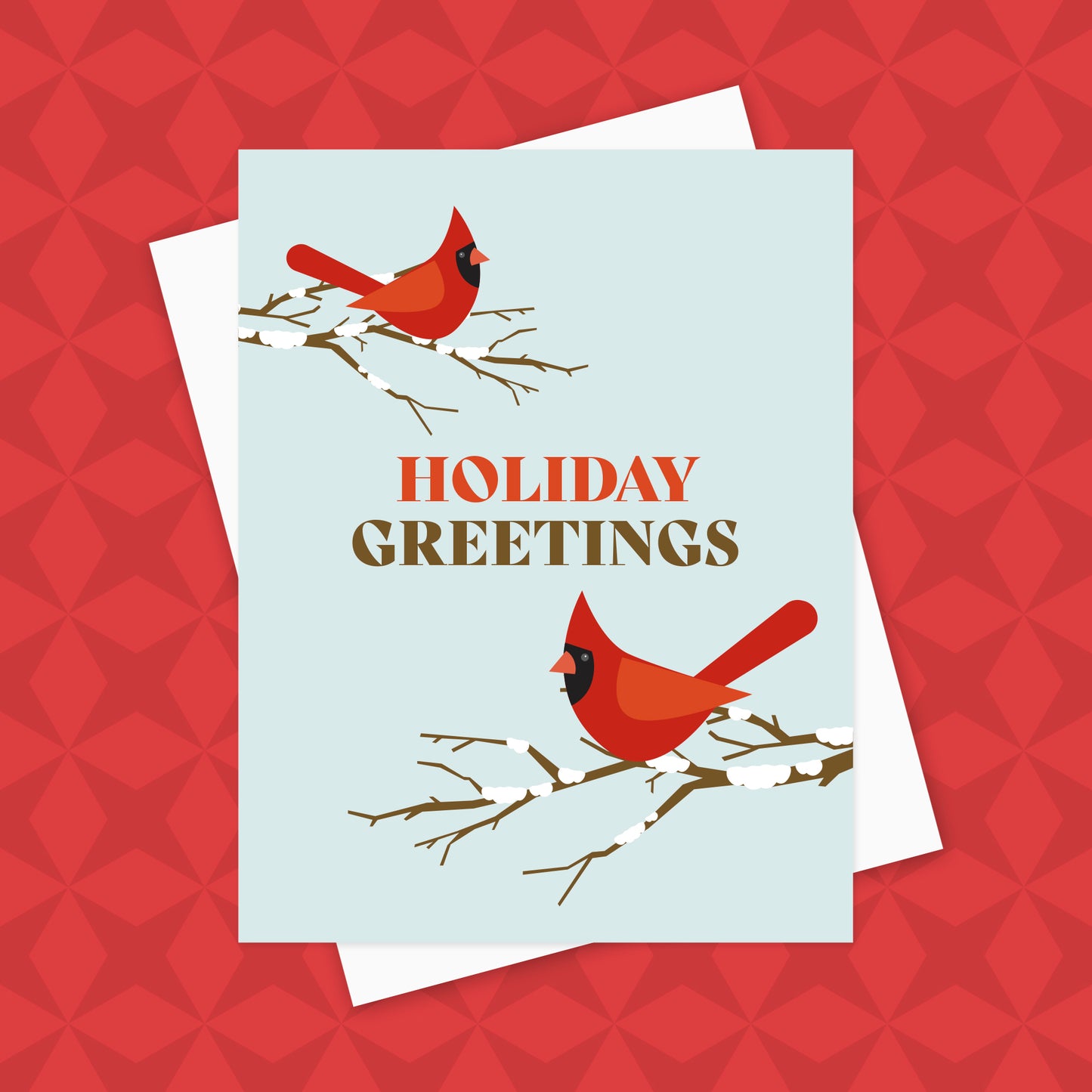 Holiday Greetings Cardinals Card (Set of 5)