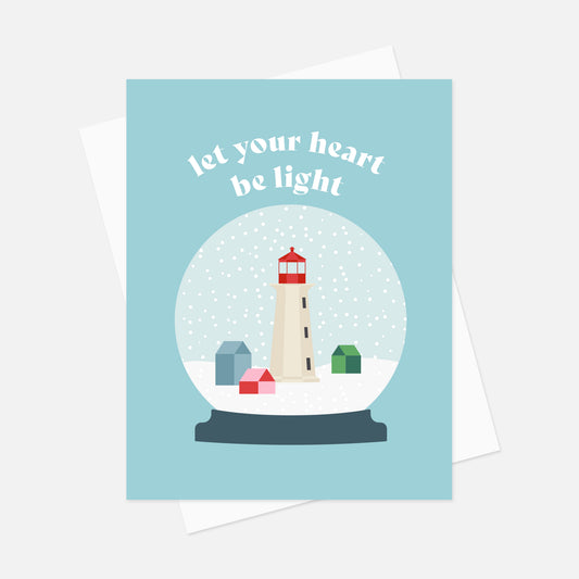 Heart Be Light Snow Globe Card (Set of 5)