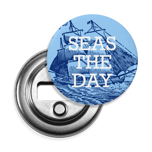 Seas The Day Magnetic Bottle Opener