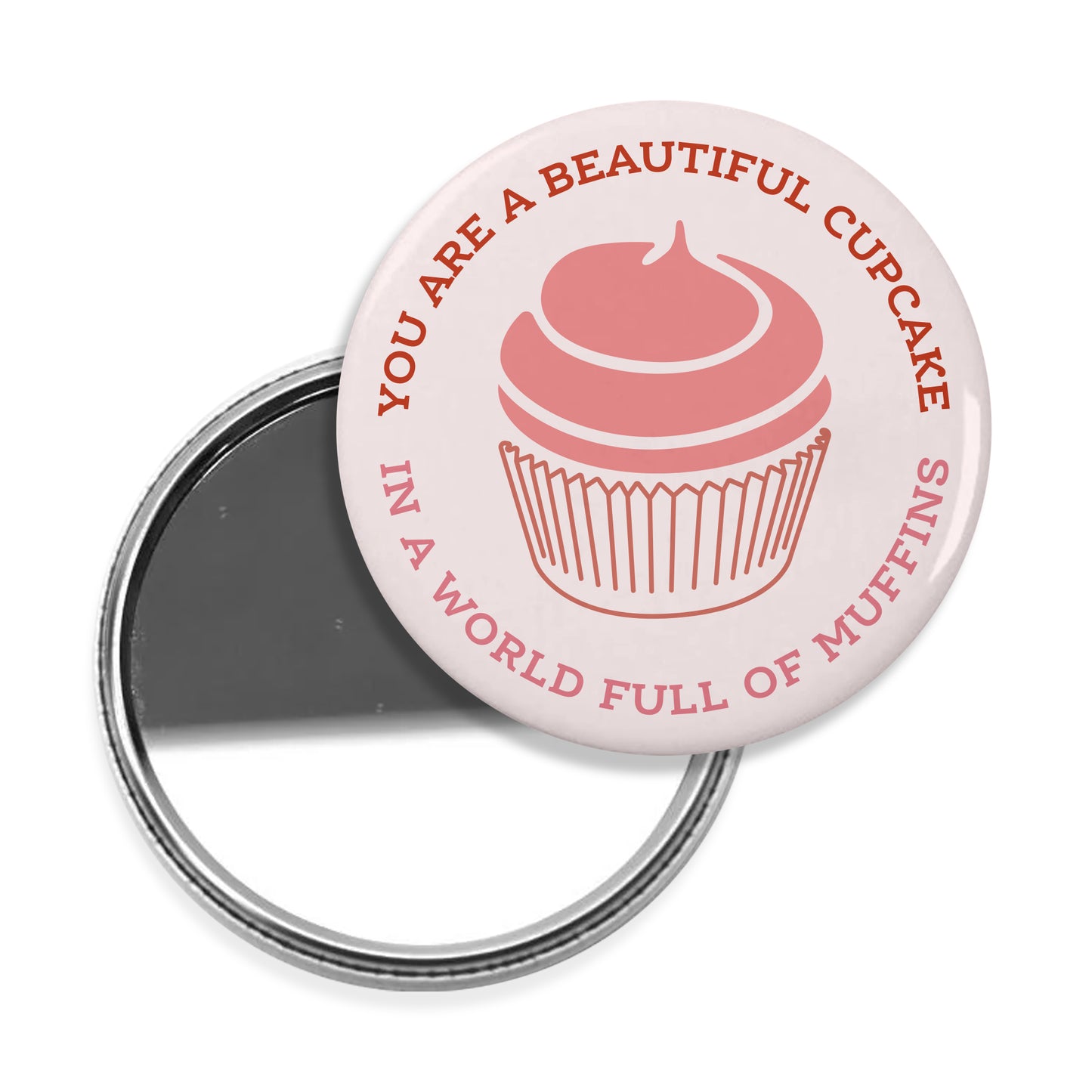 Cupcake Muffin Pocket Mirror