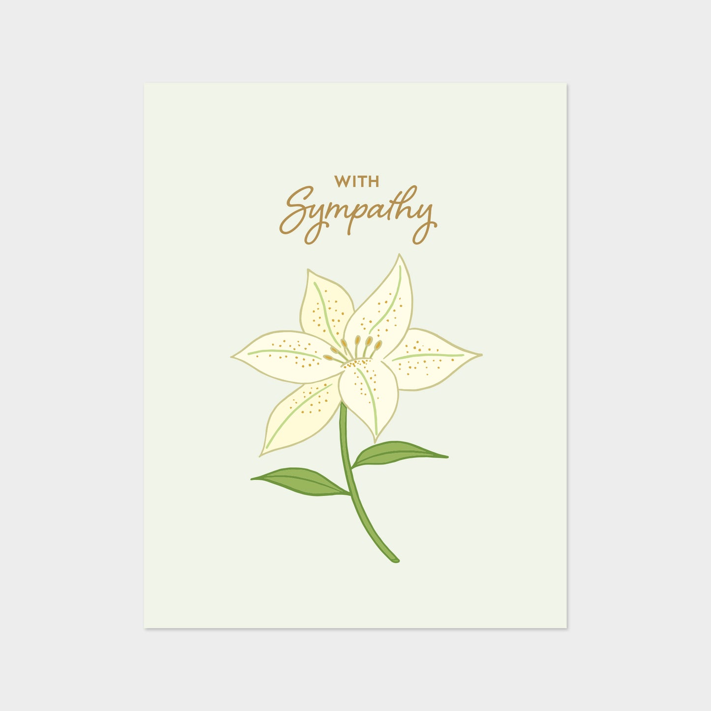 Sympathy Lily Card