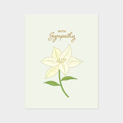 Sympathy Lily Card