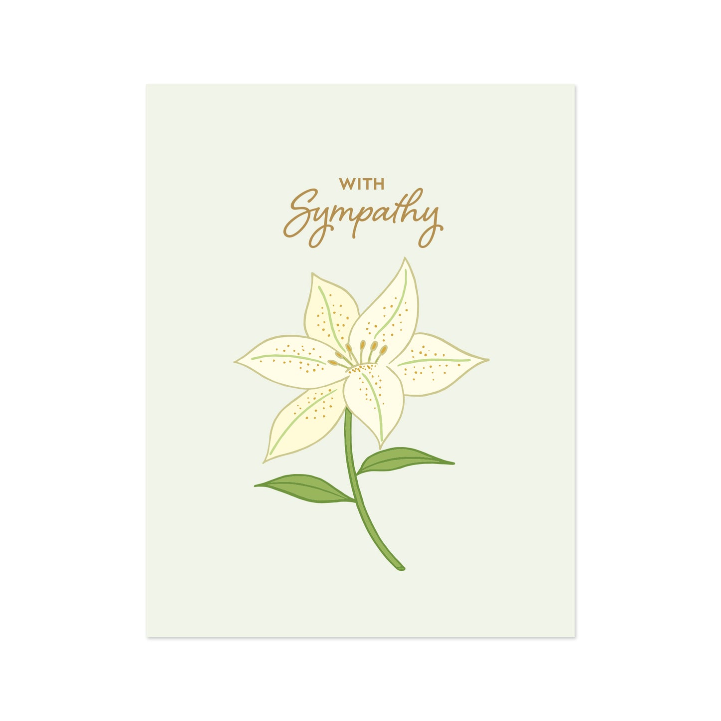 Sympathy Lily Card