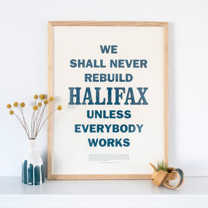 Rebuild Halifax 16x20 Poster