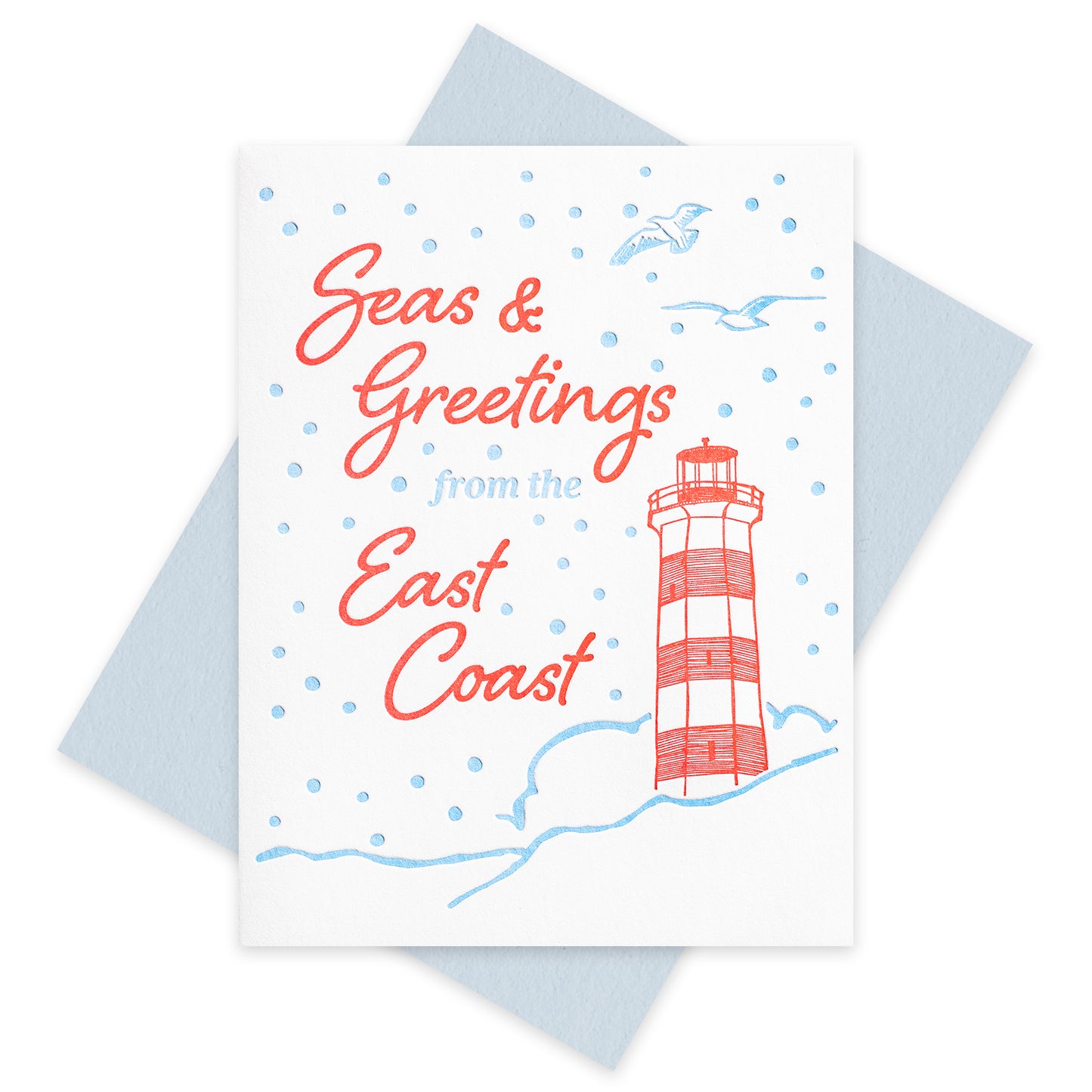 Seas & Greetings Letterpress Card
