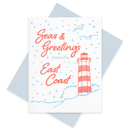 Seas & Greetings Letterpress Card (Set of 5)