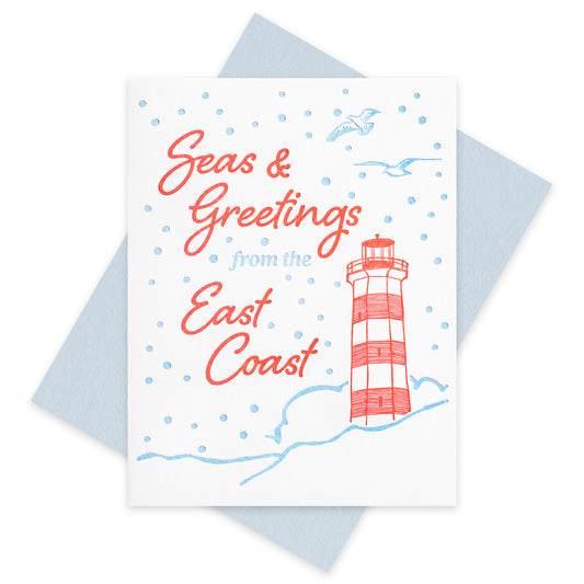 Seas & Greetings Letterpress Card (Set of 5)