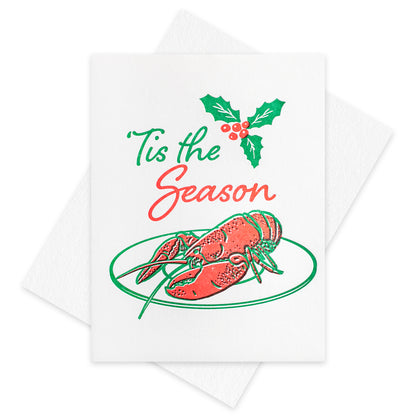 Lobster Season Letterpress Card