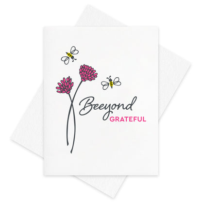 Bee Thank You Letterpress Card (Set of 5)