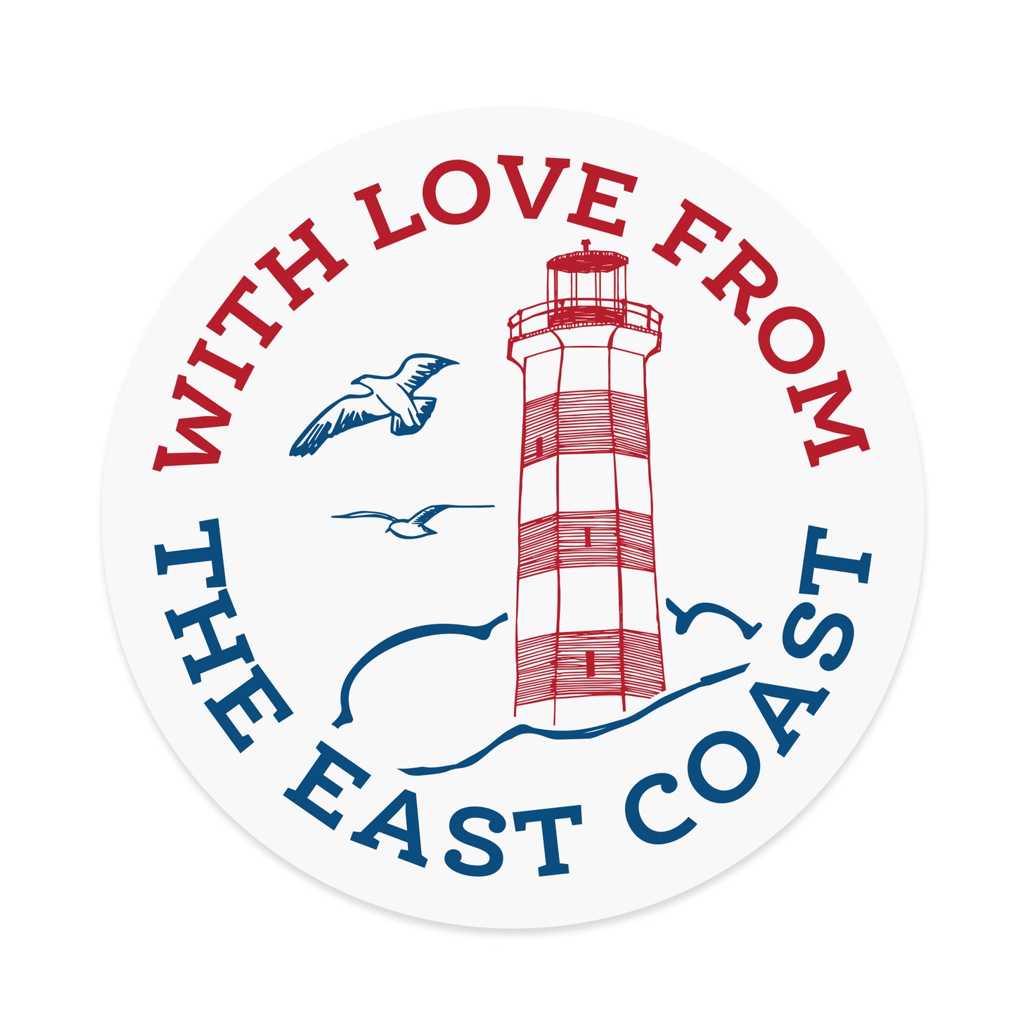 East Coast Love Sticker