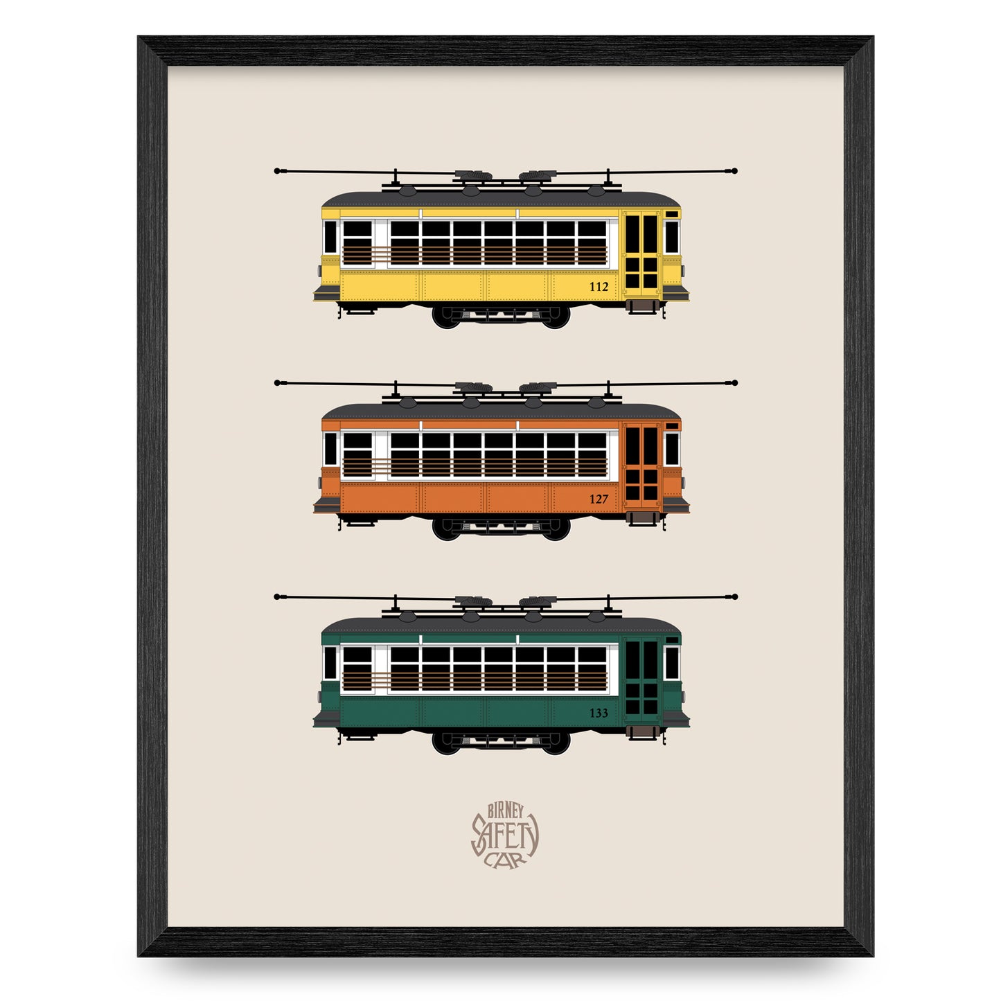 Birney Streetcar Giclée 11x14 Print
