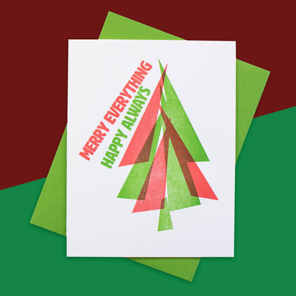 Merry Always Letterpress Card (Set of 5)