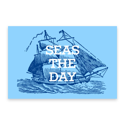 Seas The Day Postcard